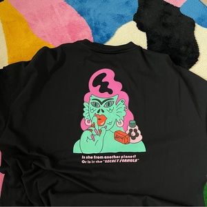 Lazy Oaf secret formula t-shirt dress